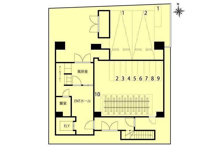アルティザ箱崎駅前の駐車配置図