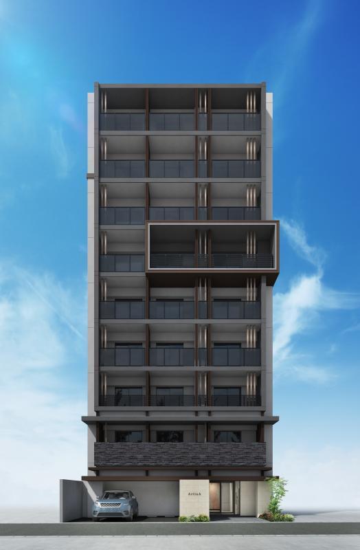 アルティザ箱崎駅前の外観・駐車場イメージ1枚目