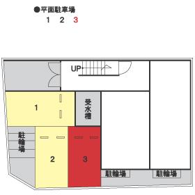 OAK VILLA HAKATA 28thの駐車配置図