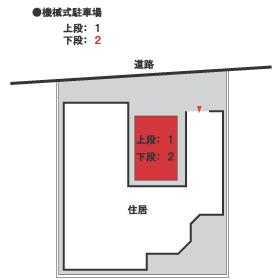 スティングレー大濠の駐車配置図