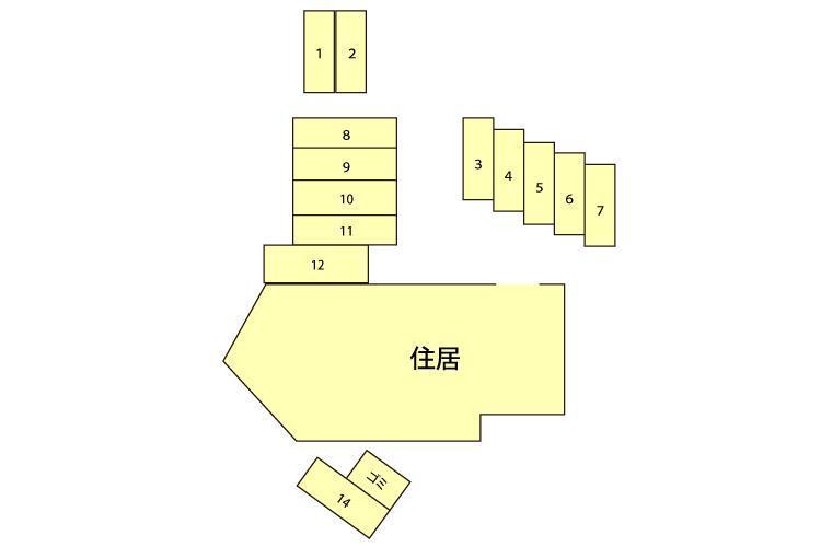 レフィナード南山荘の駐車配置図