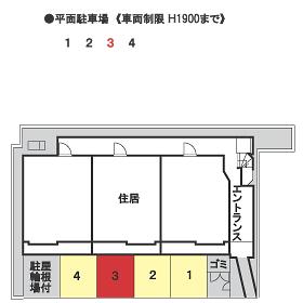 アヴァンセ平尾の駐車配置図