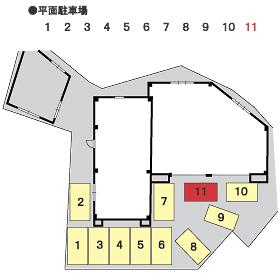 イートオンプレイス平尾の駐車配置図