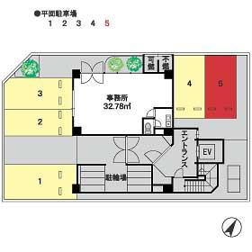 (管理終了)リージェント白金の駐車配置図