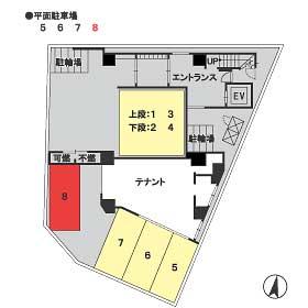 パセオ平尾の駐車配置図