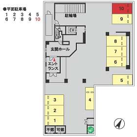 リブル高砂の駐車配置図