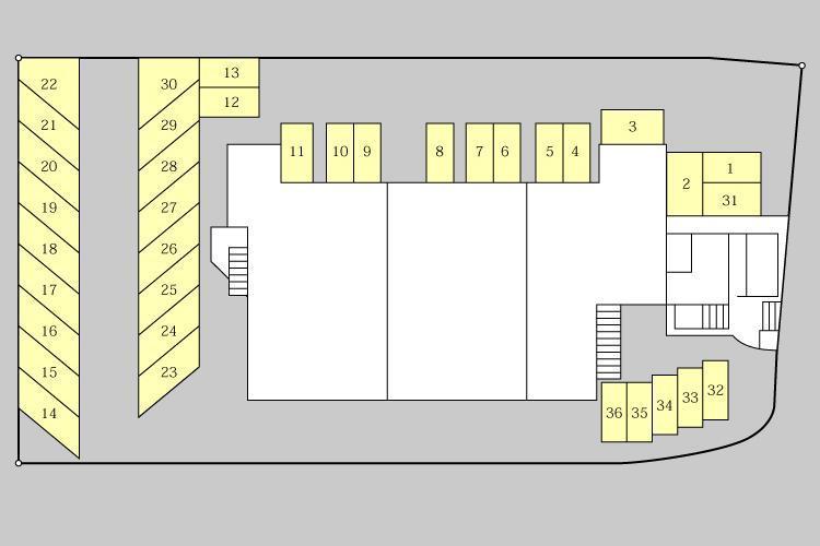 第6よし川ビルの駐車配置図