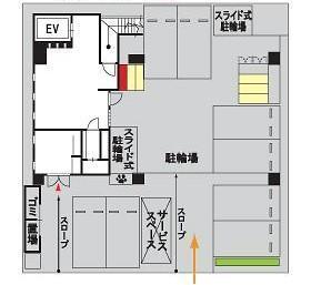 F・PARC天神南の駐車配置図