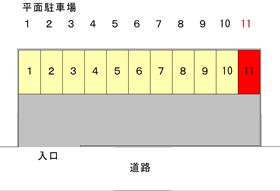 平野駐車場の駐車配置図