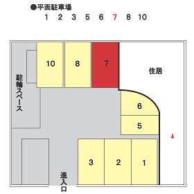 ソレアード赤坂の駐車配置図