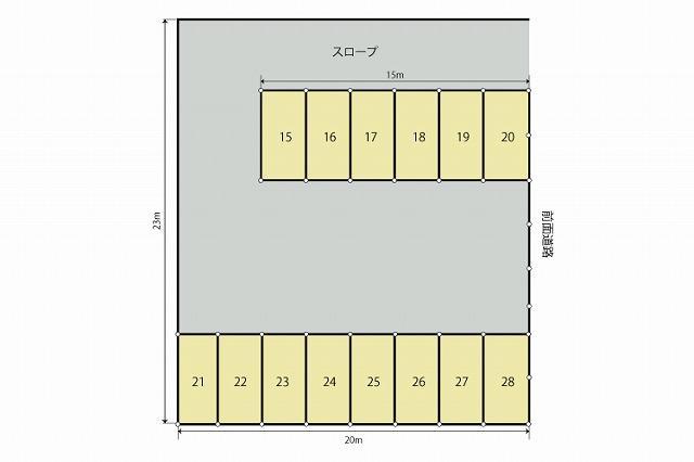 青葉台3丁目パーキングの駐車配置図