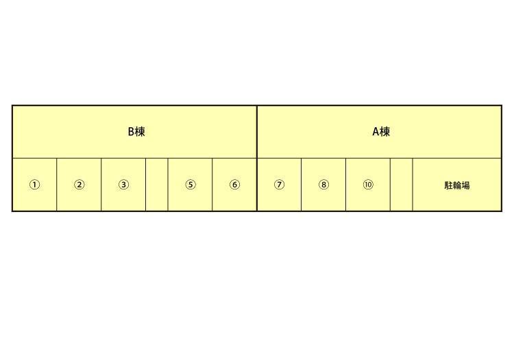 セジュールエミネンスAMANO A・Bの駐車配置図