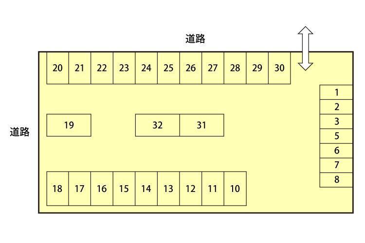 YSパーキングの駐車配置図