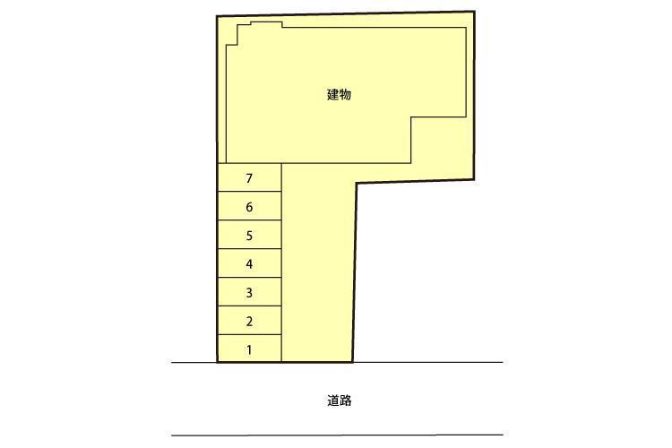 テルコート薬院の駐車配置図