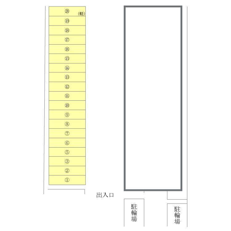 シャトー’98の駐車配置図