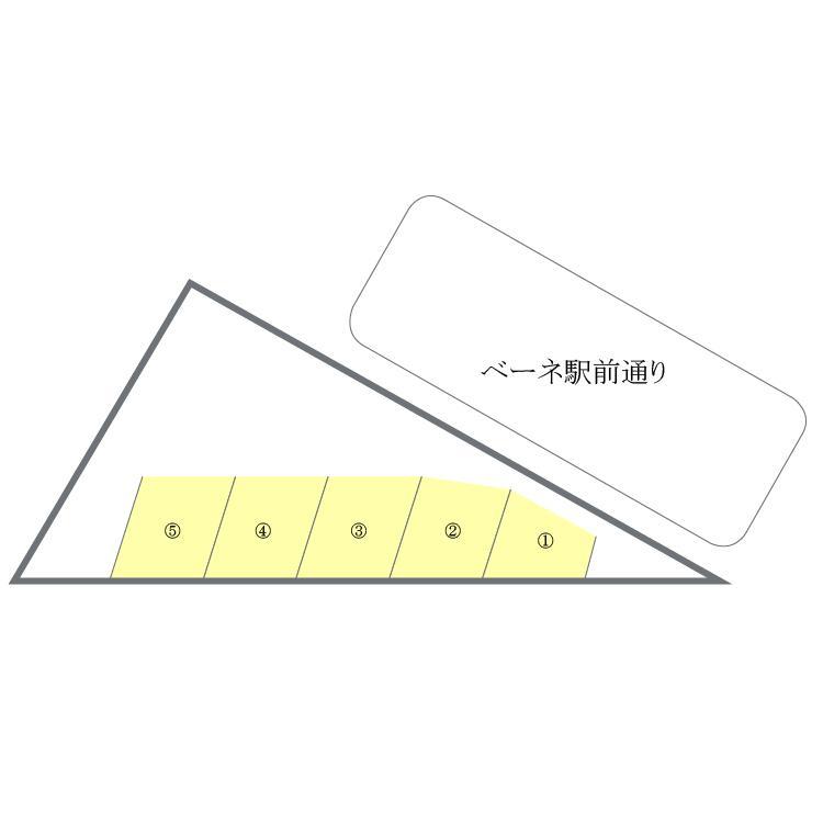 ベーネ駅前通りの駐車配置図