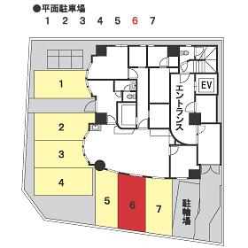 レキシントンスクエア駅南の駐車配置図