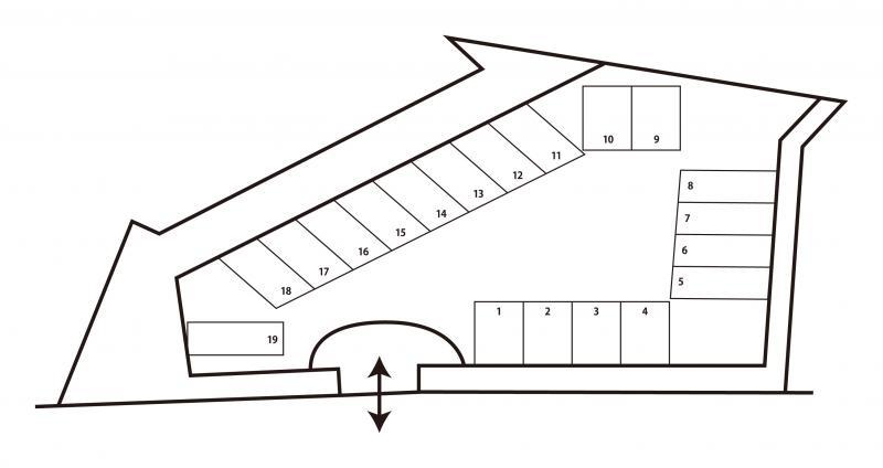 ファインビュー千葉(管理終了)の駐車配置図
